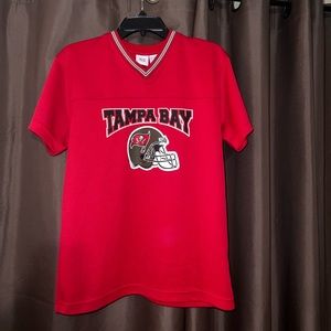 Youth size 10/12, possibly 12/14- Unisex Tampa Bay Buccaneers jersey style top